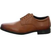 Clarks för män. 26162017 Howard Walk bruna läderskor (42), Hud, Karta, Nyckelband, Casual