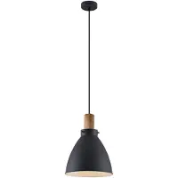 LINDBY Taklampa , Trebale, dimbara, Svart, Vardagsrum, Metall, Skandinavisk