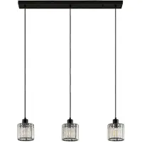 LINDBY Glas pendellampa Vella , dimbar, Svart, Vardagsrum / matsal, Metall, Modern, Pendellampa