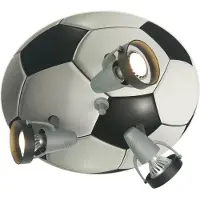 Niermann Standby Taklampa FUßBALL, dimbar, Barnrum, Trä, Taklampa