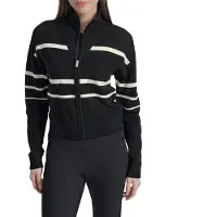 DKNY Open Stitch Stripe Logo Jacka