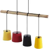 LINDBY Taklampa , Hinai, dimbara, Trä, Vardagsrum, Tyg / textil, Skandinavisk