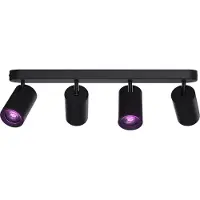 Calex Smart takspotlight vit längd 49 cm 4 lampor GU10-LED RGBW Smart, dimbar, Vitt / opal, Vardagsrum / matsal, Metall, Modern, Smarta hem spotlights