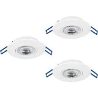 Eglo ZUJAR infälld set Ø90 3x340LM vit
