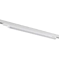 Arcchio Harlow LED-ljusramp, vit, 69 cm, 3.000 K, Vitt / opal, Arbetsrum / kontor, Aluminium / grå / zink, Modern, Spotlight skena