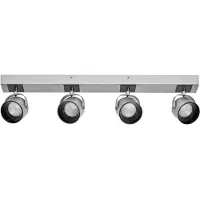 Osram LED-taklampa Jupiter, 4 lampor, silver, metall JUPITER, Förkromad / silver, Vardagsrum / matsal, Metall, Modern, LED-taklampa