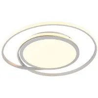 LUCANDE LED taklampa Noud , dimbar, Aluminium / grå / zink, Sovrum, Metall, Modern, LED-taklampa