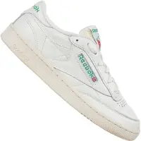 Reebok Låg sneaker 'Club C 85' marinblå / ljusgrön / eldröd / naturvit