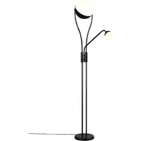 TRIO Lighting LED golvlampa Chris, dimbar, Svart, Vardagsrum / matsal, Metall, Modern, LED-golvlampa