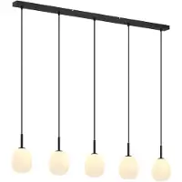 LINDBY Taklampa , Etiena, dimbara, Svart, Kök, Glas, Modern