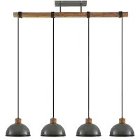LINDBY Taklampa , Durbis, dimbara, Grå, Kök, Trä, Vintage / retro
