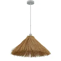 LINDBY Hänglampa Borys , dimbar, Ljust trä, Vardagsrum / matsal, Bambu, Lantlig / rustik, Pendellampa
