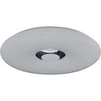 Näve LED taklampa Nashville, dimbar, Vitt / opal, Sovrum, Aluminium / grå / zink, Modern, LED-taklampa