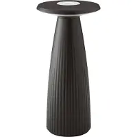Sigor Nuflair LED-bordslampa, svart, IP54, dimbar, 24 cm Nuflair, dimbar, Svart, Vardagsrum / matsal, Aluminium / grå / zink, Skandinavisk