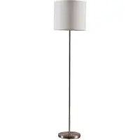 LINDBY Golvlampa Parsa , Vitt / opal, Vardagsrum / matsal, Textil / tyger / siden, Ungt boande, Golvlampa