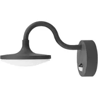LUCANDE Utomhusbelysning , Finny, Svart, Balkong, Aluminium, Modern