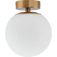 LUCANDE Taklampor , Bidolo, dimbara, Guld / mässing, Badrum, Glas