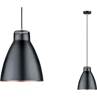 Paulmann Neordic Rolad 79609 Pendellampa LED E27 20 W Koppar matt, Svart (matt)