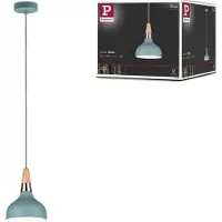Paulmann Neordic Juna 79652 Pendellampa LED E14 20 W Mjukt grön, Koppar, Trä