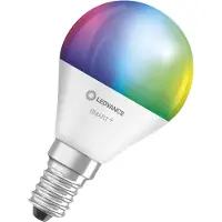Ledvance SMART+ - LED-glödlampa - form: P46 - E14 - 4.9 W (motsvarande 40 W) - klass F - RGBW-lampa - 2700-6500 K - vit