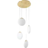 LUCANDE Taklampa , Lunelle, dimbara, Vit, Vardagsrum, Glas, Modern