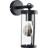 Brilliant Sidney 44290/06 Utomhusväggbelysning E27 LED Svart, Transparent