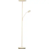 FISCHER&HONSEL GMBH LED golvlampa Sorento, dimbar, Creme / bärnsten, Vardagsrum / matsal, Metall, Modern, LED-golvlampa