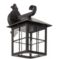 LINDBY Vägglampa utomhus Ida , Aluminium / grå / zink, Antik, Utomhusvägglampa