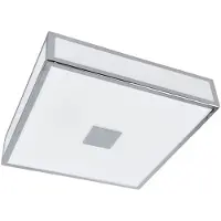 LINDBY Taklampa Eniola , dimbar, Förkromad / silver, Badrum, Syntetmaterial, Modern, Taklampa