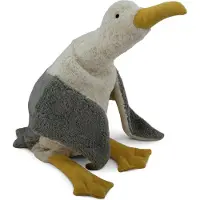 Senger Naturwelt Värmekudde - Stor - 78 cm - Mås - Grå/Vit - - One Size - Gosedjur