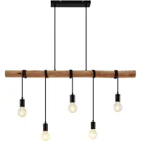 LINDBY Hänglampa Rom , dimbar, Ljust trä, Vardagsrum / matsal, Trä, Modern, Pendellampa