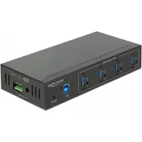 DeLOCK 63309 USB-hubb 4 Port USB-A USB 3.1 Gen1 5 GBit/s Svart 63309