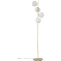 LUCANDE Golvlampa , Isandro, Guld / mässing, Vardagsrum, Metall, Modern
