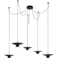 LINDBY Pendellampa Norvind , dimbar, Svart, Vardagsrum / matsal, Metall, Modern