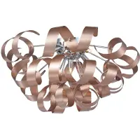 LUCANDE Taklampa Kaelor , dimbar, Koppar, Vardagsrum / matsal, Aluminium / grå / zink, Design, Taklampa