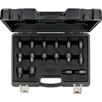 Ks Tools 152.1105 Skruvadapter-sats för injektorer-utdragarverktyg, 16-delars