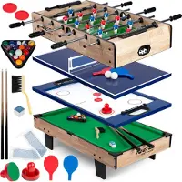 Neo-Sport Klassiskt spelbord 4-i-1 Neo Sport NS-800 80x43x30 cm trä