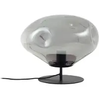 LINDBY Bordslampa , Lelia, Grå, Matsal, Glas, Design