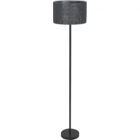 Osram Golvlampa Decor Felt Weaving, Aluminium / grå / zink, Vardagsrum / matsal, Textil / tyger / siden, Golvlampa