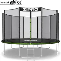 Zipro garden Jump Pro trampolin med 12FT 374cm utomhusnät