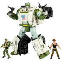 Hasbro Collaborative G.I. Joe X Autobot Kup Triple T 9-tums actionfigur O-ring 3,75-tums Sgt Slaughter & Leatherneck Action Figures 8+