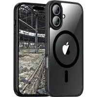 JT BERLIN Case Apple iPhone 17 Svart, Transparent MagSafe-kompatibel, Stöttålig 11159