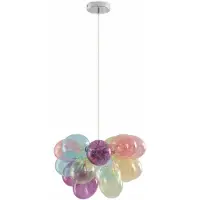 LUCANDE Taklampa , Diborah, dimbara, Flerfärgad, Vardagsrum, Glas, Design