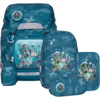 Beckmann Skolväskset - Classic+ - Jungle Spel - - One Size - Skolväska