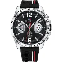 Tommy Hilfiger -Multi Dial Quartz Movement Gummi Herrklocka 1791473