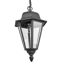 LINDBY Edana utomhushänglampa, 40 cm, antracit, E27, IP44 , dimbar, Svart, Aluminium / grå / zink, Modern