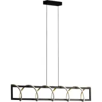 FISCHER&HONSEL GMBH Pendellampa Gwen, dimbar, Svart, Vardagsrum / matsal, Metall, Modern