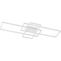 LINDBY LED taklampa Caitilin , dimbar, Vitt / opal, Vardagsrum / matsal, Metall, Modern, LED-taklampa