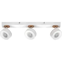 Osram LED-takspotlight PLUTO, vit, 3 spotlights metall 000 K PLUTO, Vitt / opal, Vardagsrum / matsal, Metall
