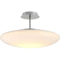LINDBY LED taklampa Gunda , dimbar, Vitt / opal, Vardagsrum / matsal, Glas, Modern, LED-taklampa